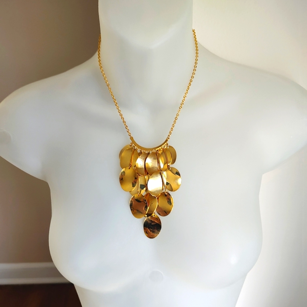 Gold Tone Statement Necklace